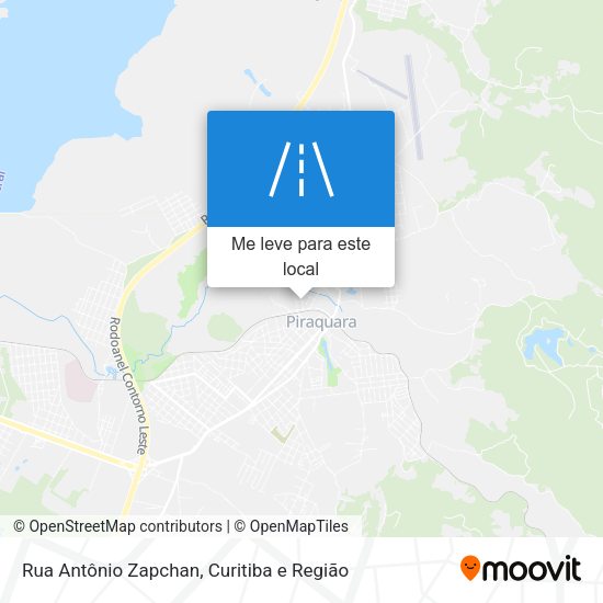 Rua Antônio Zapchan mapa