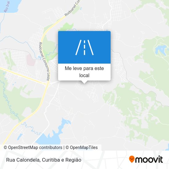 Rua Calondela mapa