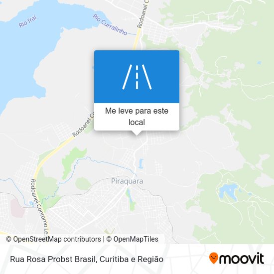 Rua Rosa Probst Brasil mapa