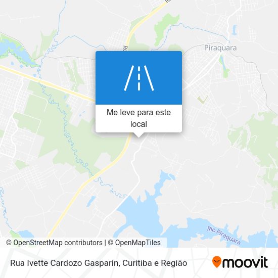 Rua Ivette Cardozo Gasparin mapa