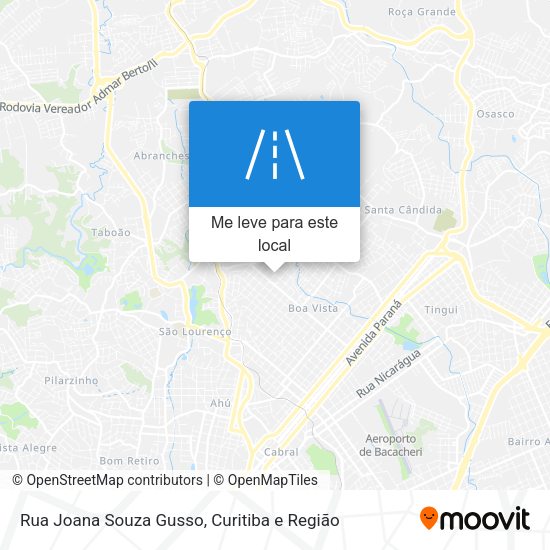 Rua Joana Souza Gusso mapa