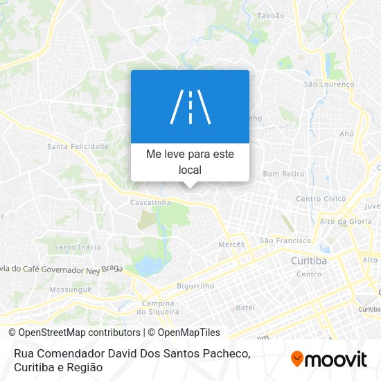 Rua Comendador David Dos Santos Pacheco mapa