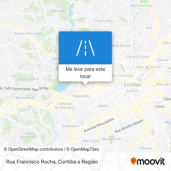Rua Francisco Rocha mapa