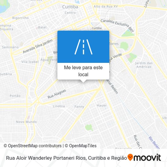Rua Aloir Wanderley Portaneri Rios mapa