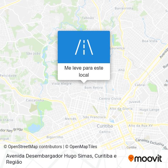 Avenida Desembargador Hugo Simas mapa