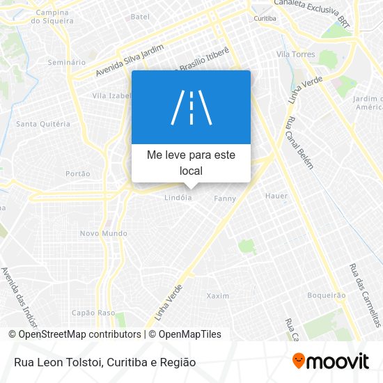 Rua Leon Tolstoi mapa