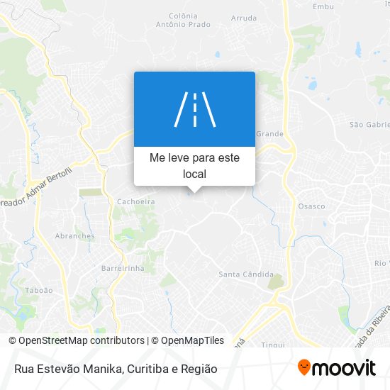 Rua Estevão Manika mapa