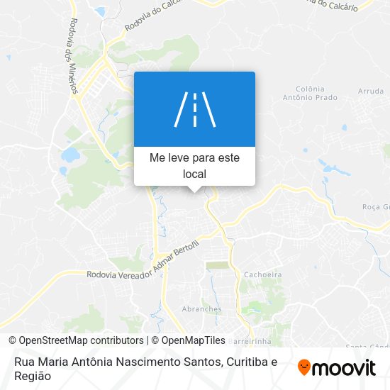 Rua Maria Antônia Nascimento Santos mapa