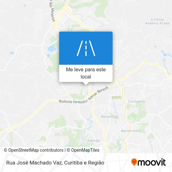 Rua José Machado Vaz mapa