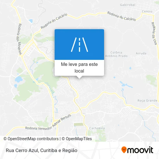 Rua Cerro Azul mapa