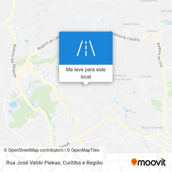 Rua José Valdir Piekas mapa