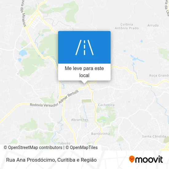 Rua Ana Prosdócimo mapa