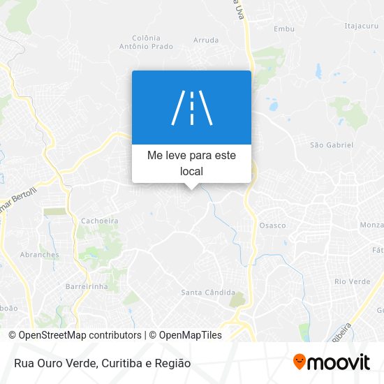 Rua Ouro Verde mapa