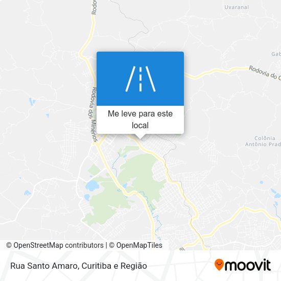 Rua Santo Amaro mapa
