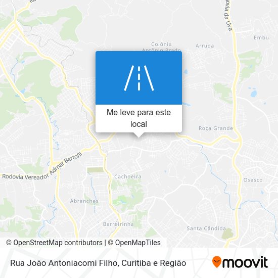 Rua João Antoniacomi Filho mapa