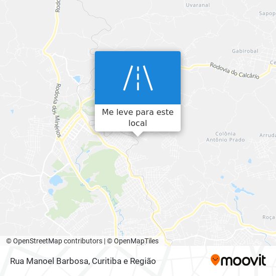 Rua Manoel Barbosa mapa