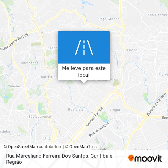 Rua Marceliano Ferreira Dos Santos mapa