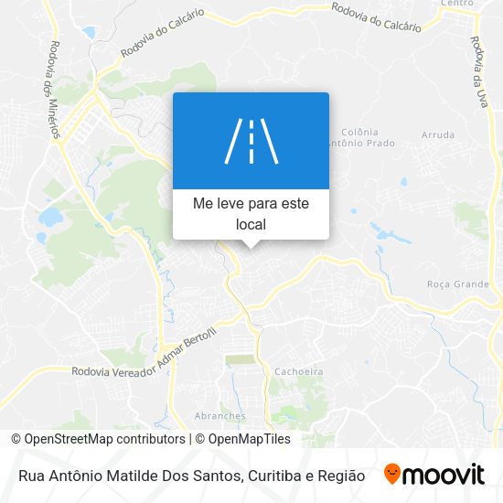 Rua Antônio Matilde Dos Santos mapa