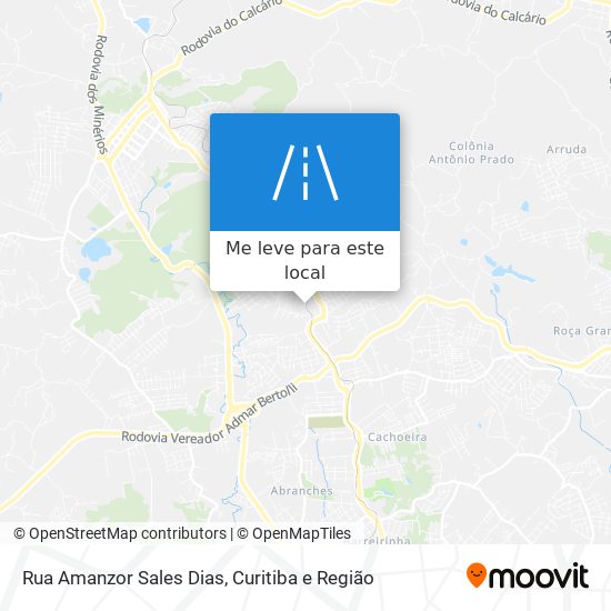 Rua Amanzor Sales Dias mapa