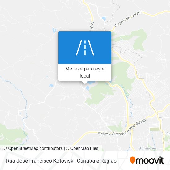Rua José Francisco Kotoviski mapa
