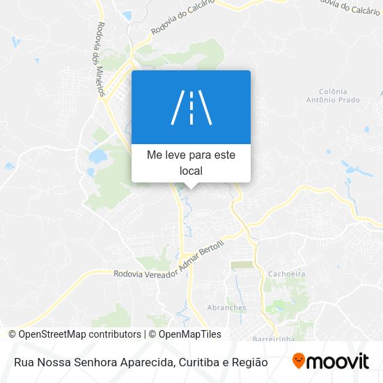 Rua Nossa Senhora Aparecida mapa