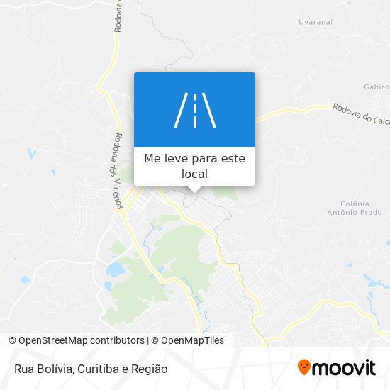 Rua Bolívia mapa