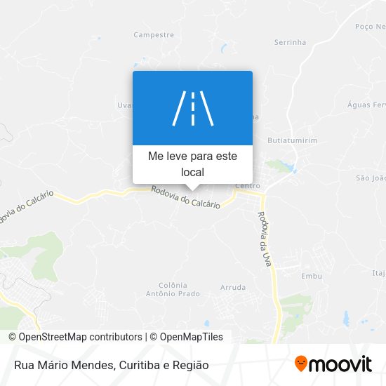 Rua Mário Mendes mapa
