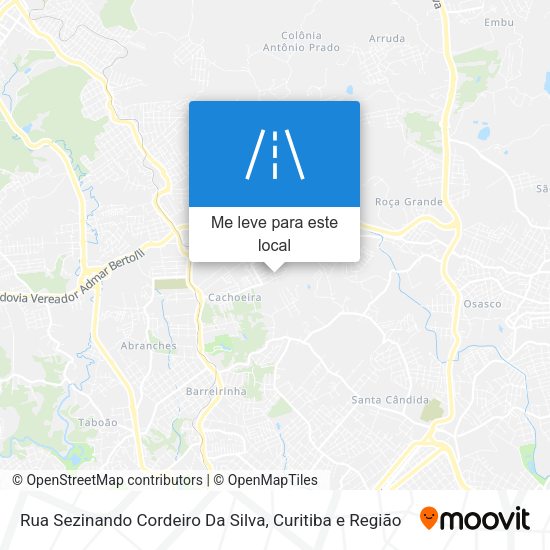 Rua Sezinando Cordeiro Da Silva mapa