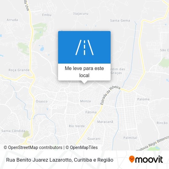 Rua Benito Juarez Lazarotto mapa