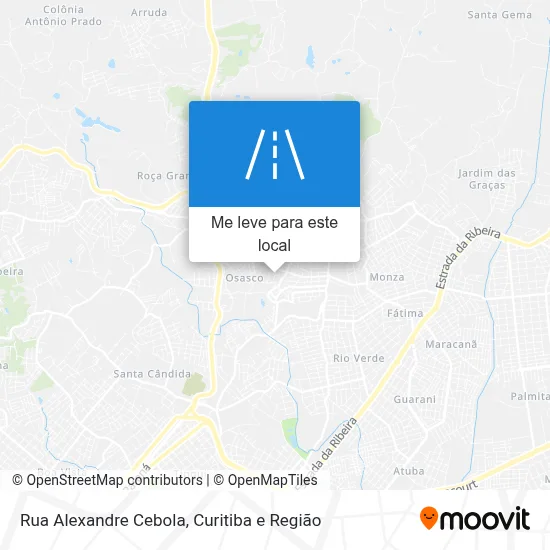 Rua Alexandre Cebola mapa