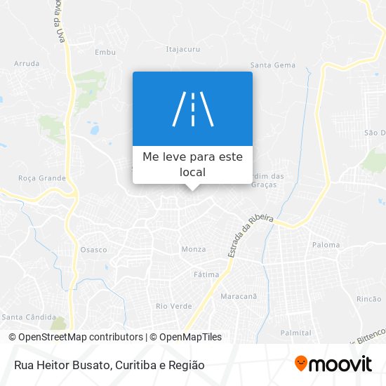 Rua Heitor Busato mapa