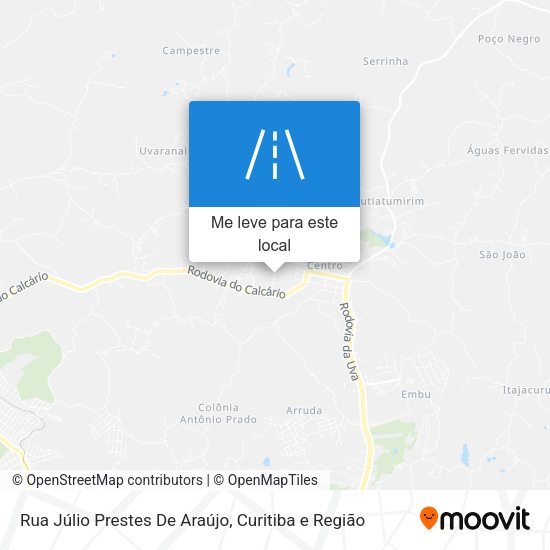 Rua Júlio Prestes De Araújo mapa