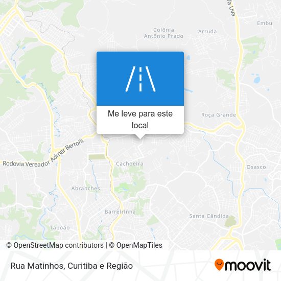 Rua Matinhos mapa