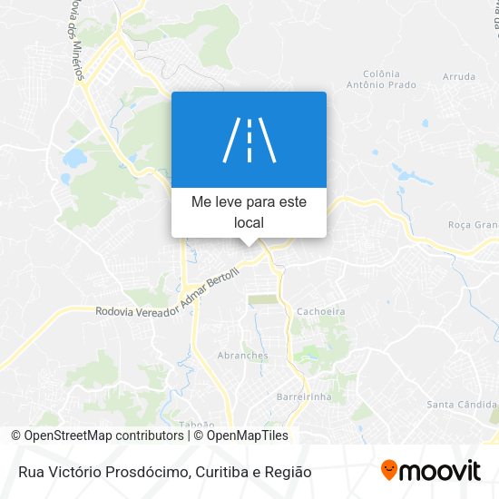 Rua Victório Prosdócimo mapa