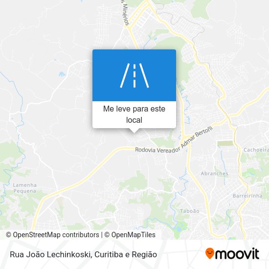 Rua João Lechinkoski mapa