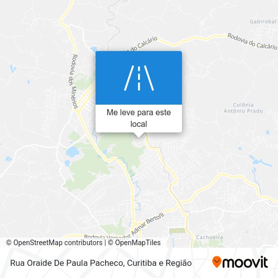 Rua Oraide De Paula Pacheco mapa