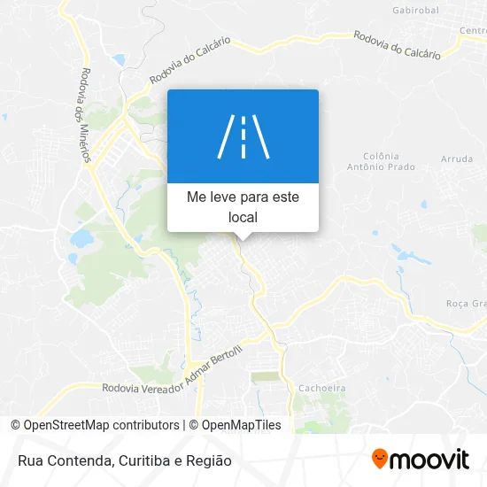 Rua Contenda mapa