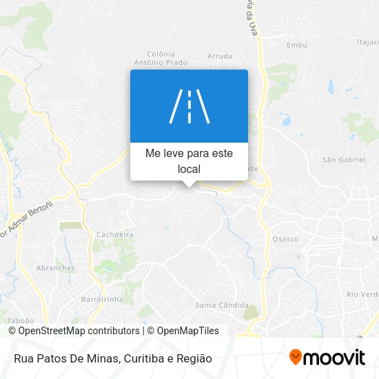 Rua Patos De Minas mapa