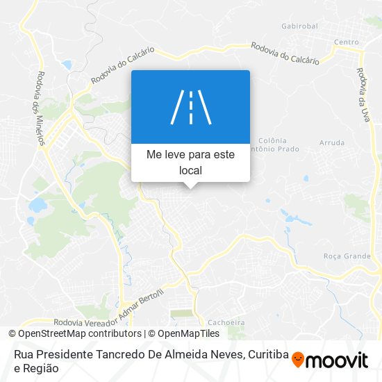 Rua Presidente Tancredo De Almeida Neves mapa
