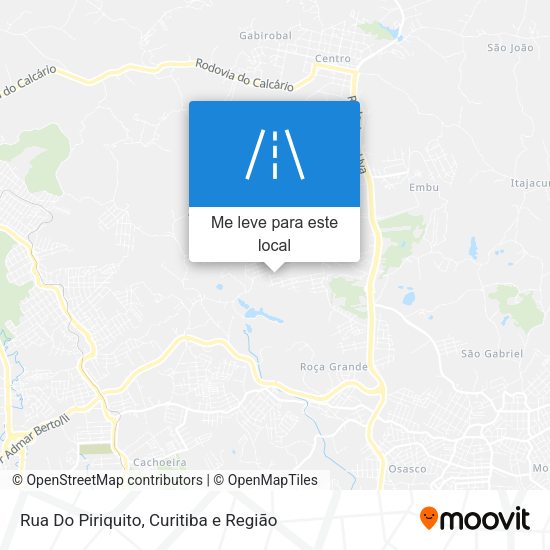 Rua Do Piriquito mapa