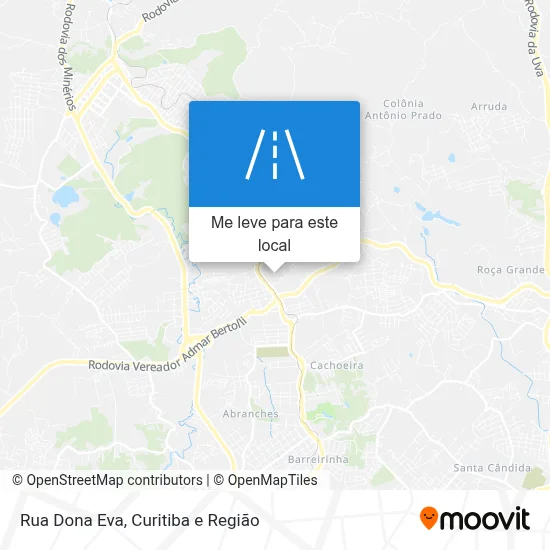 Rua Dona Eva mapa