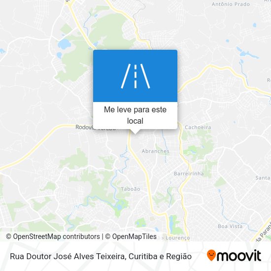 Rua Doutor José Alves Teixeira mapa