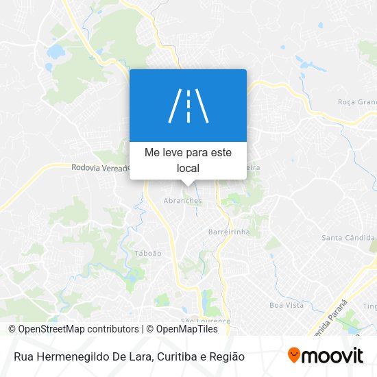 Rua Hermenegildo De Lara mapa