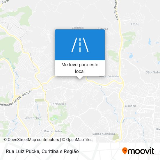 Rua Luiz Pucka mapa