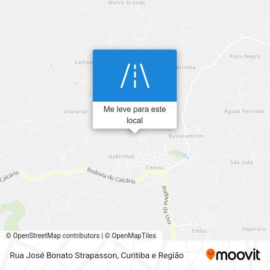 Rua José Bonato Strapasson mapa