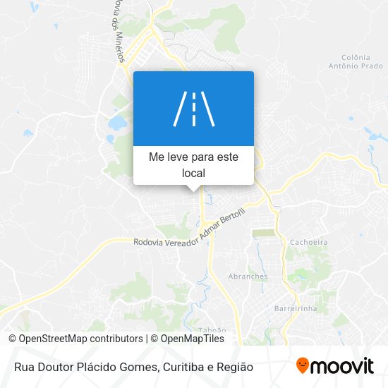 Rua Doutor Plácido Gomes mapa