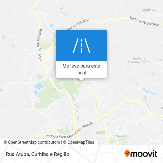 Rua Atuba mapa