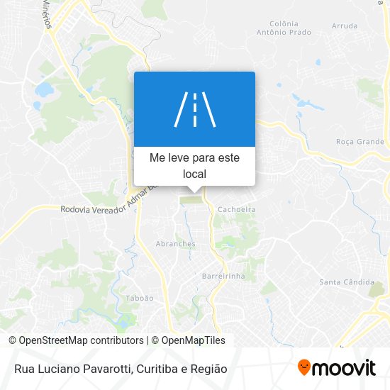 Rua Luciano Pavarotti mapa