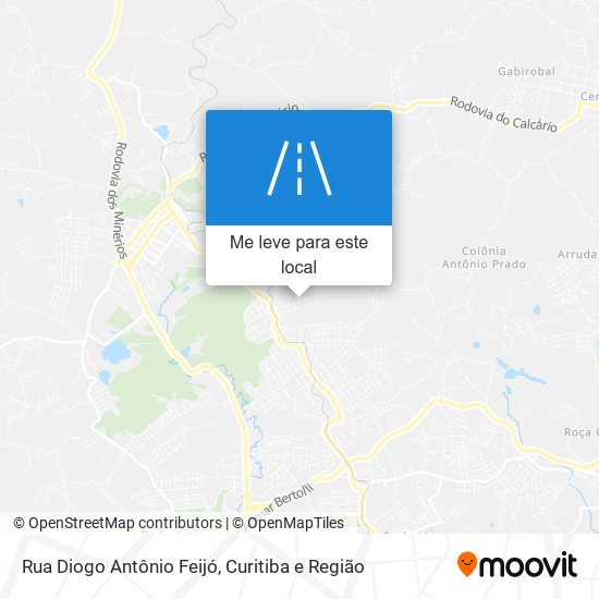 Rua Diogo Antônio Feijó mapa