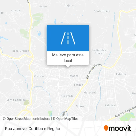Rua Juneve mapa